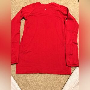 Red Lululemon long sleeve